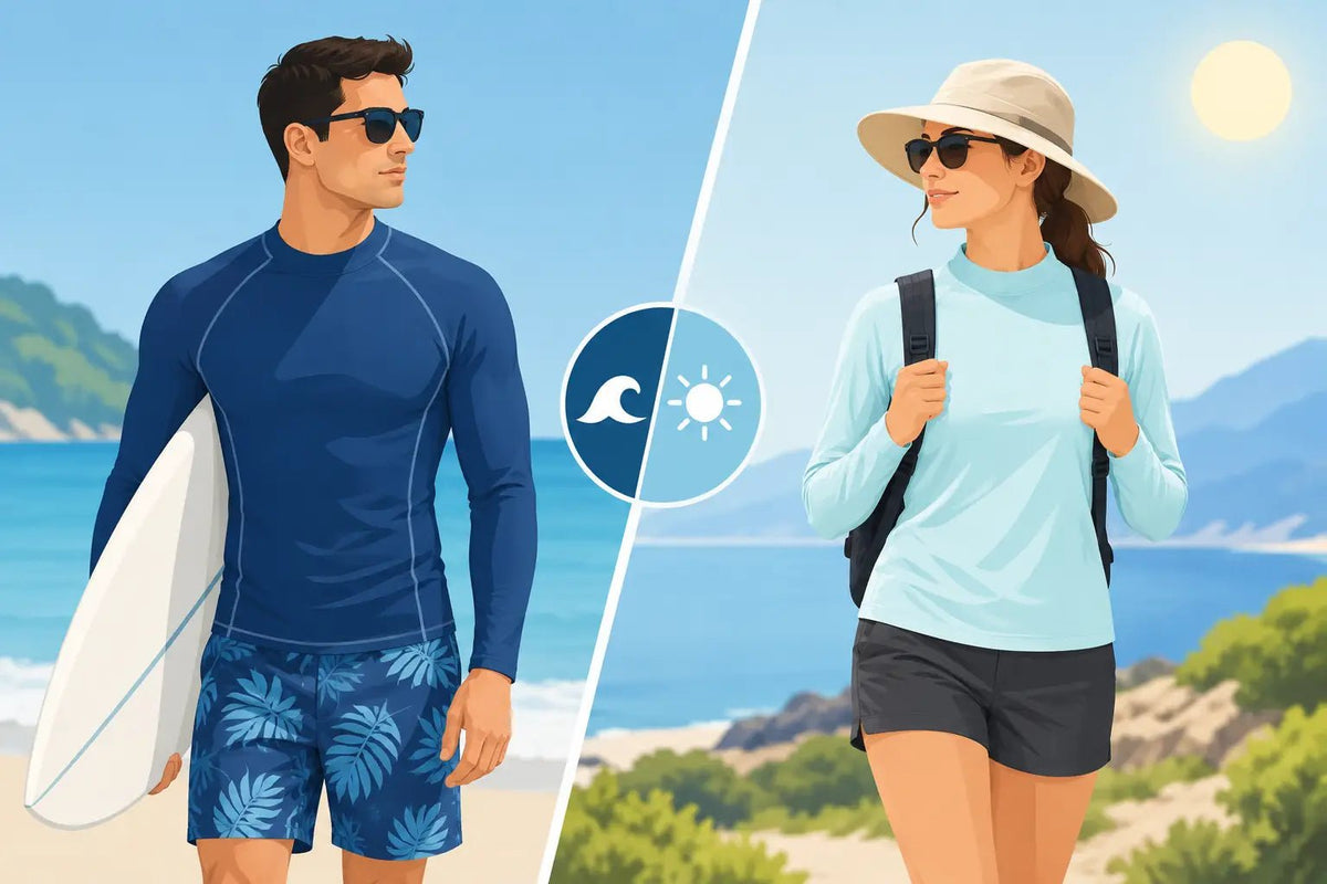Rash Guard vs Sun Shirt: Which Fits Your Day? - Salty Bum