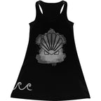 Ladies UV Performance Black Tank Dress - Shell Gray Shell XS - Salty Bum