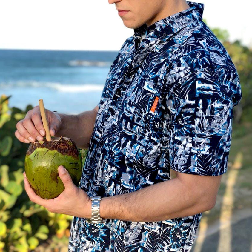 Life's a Palm - Navy Small Navy/Background - Salty Bum