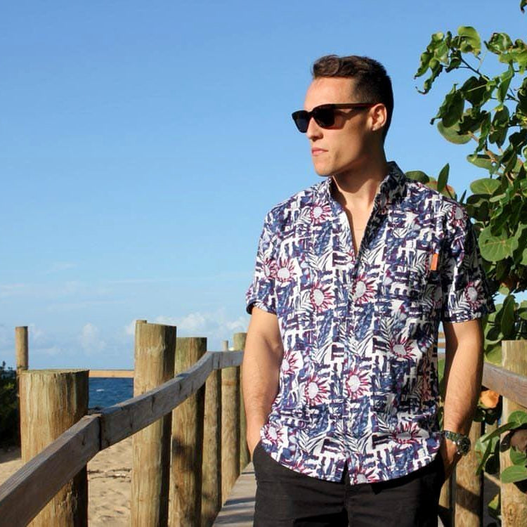 Life's a Palm - White Small White/Background - Salty Bum