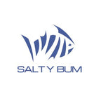 Salty Bum Fishin' Decal (6" x 8") Blue - Salty Bum