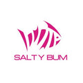 Salty Bum Fishin' Decal (6" x 8") Pink - Salty Bum