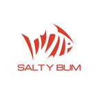 Salty Bum Fishin' Decal (6" x 8") Sunset Coral - Salty Bum