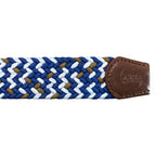 Salty Bum Stretchy Belt - Blue/Brown/White S / 28 - 30 - Salty Bum