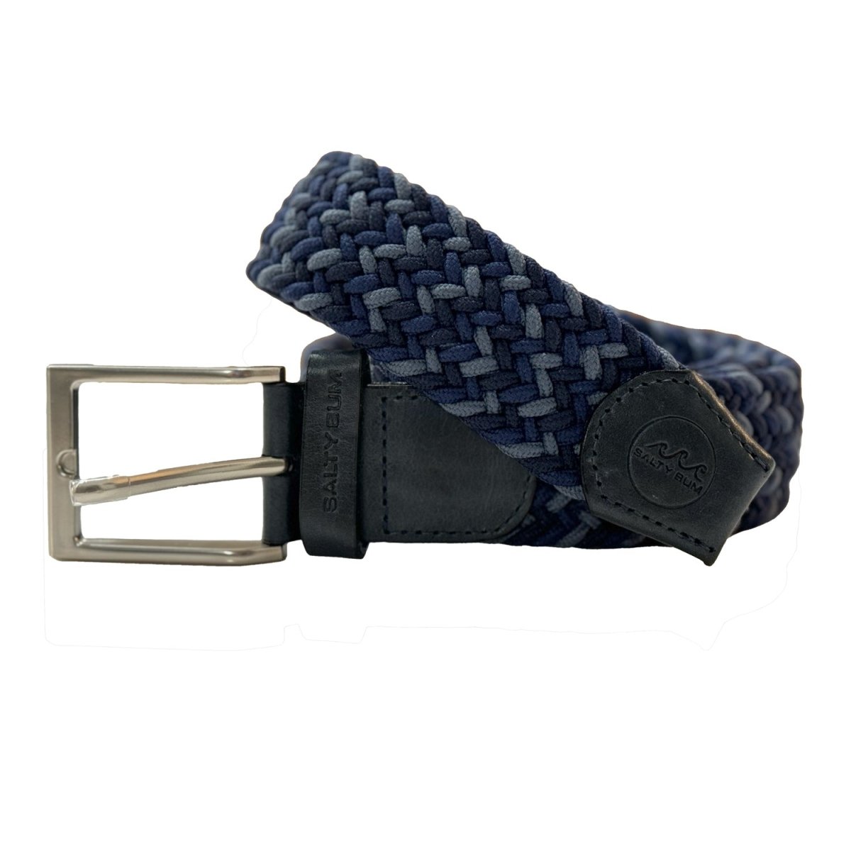 Salty Bum Stretchy Belt - Navy/Blue/Gray S / 28 - 30 - Salty Bum