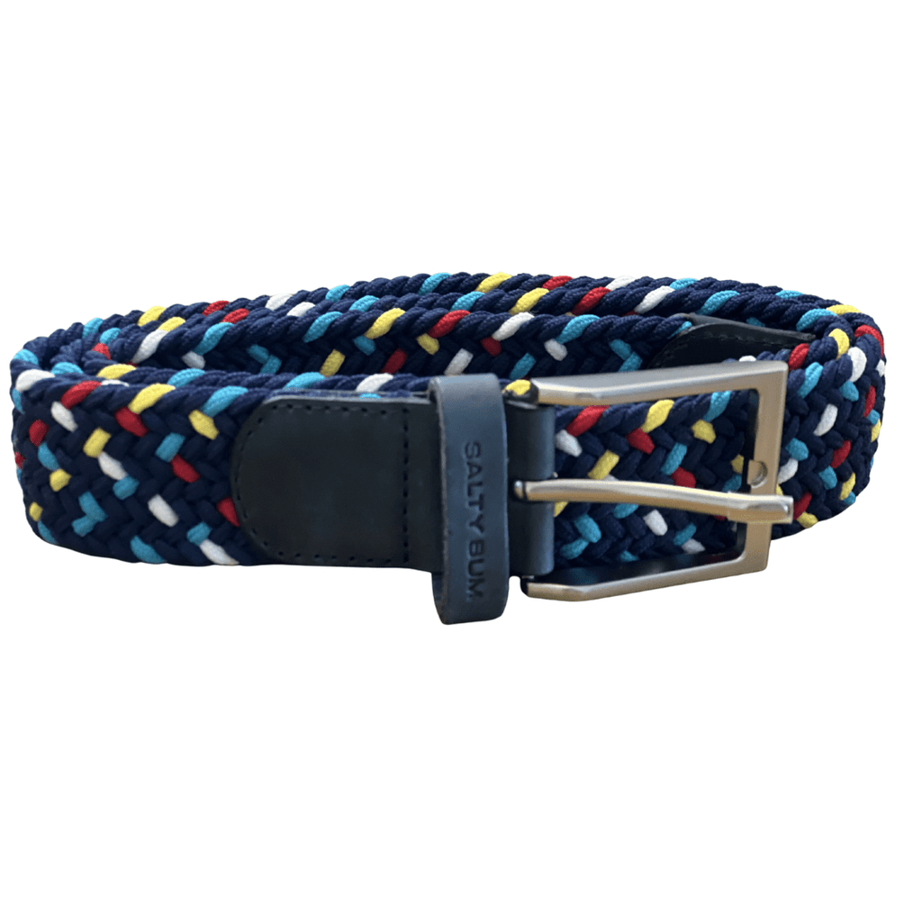 Salty Bum Stretchy Belt - Navy/Multi S / 28 - 30 - Salty Bum