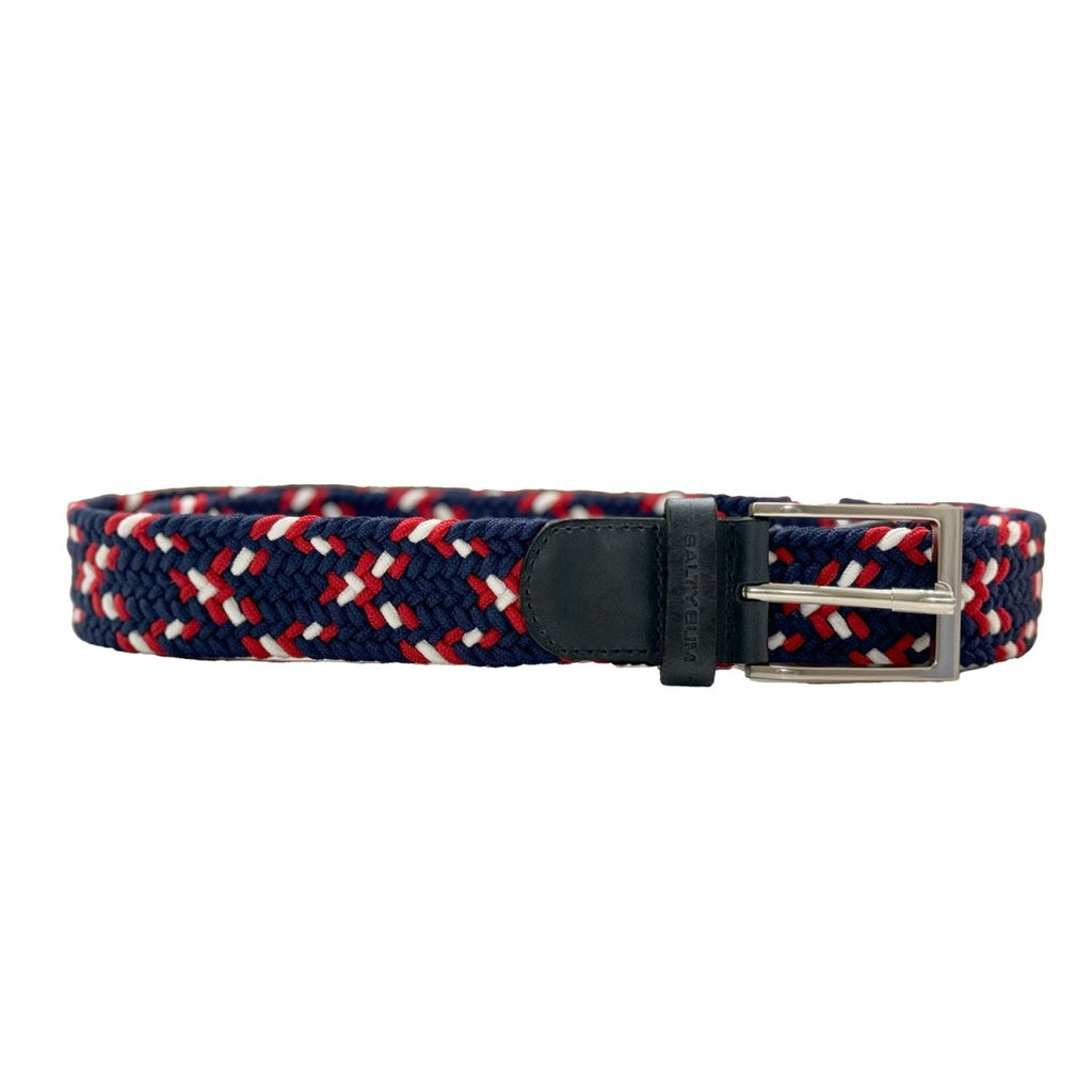 Salty Bum Stretchy Belt - Red/White/Blue S / 28 - 30 - Salty Bum
