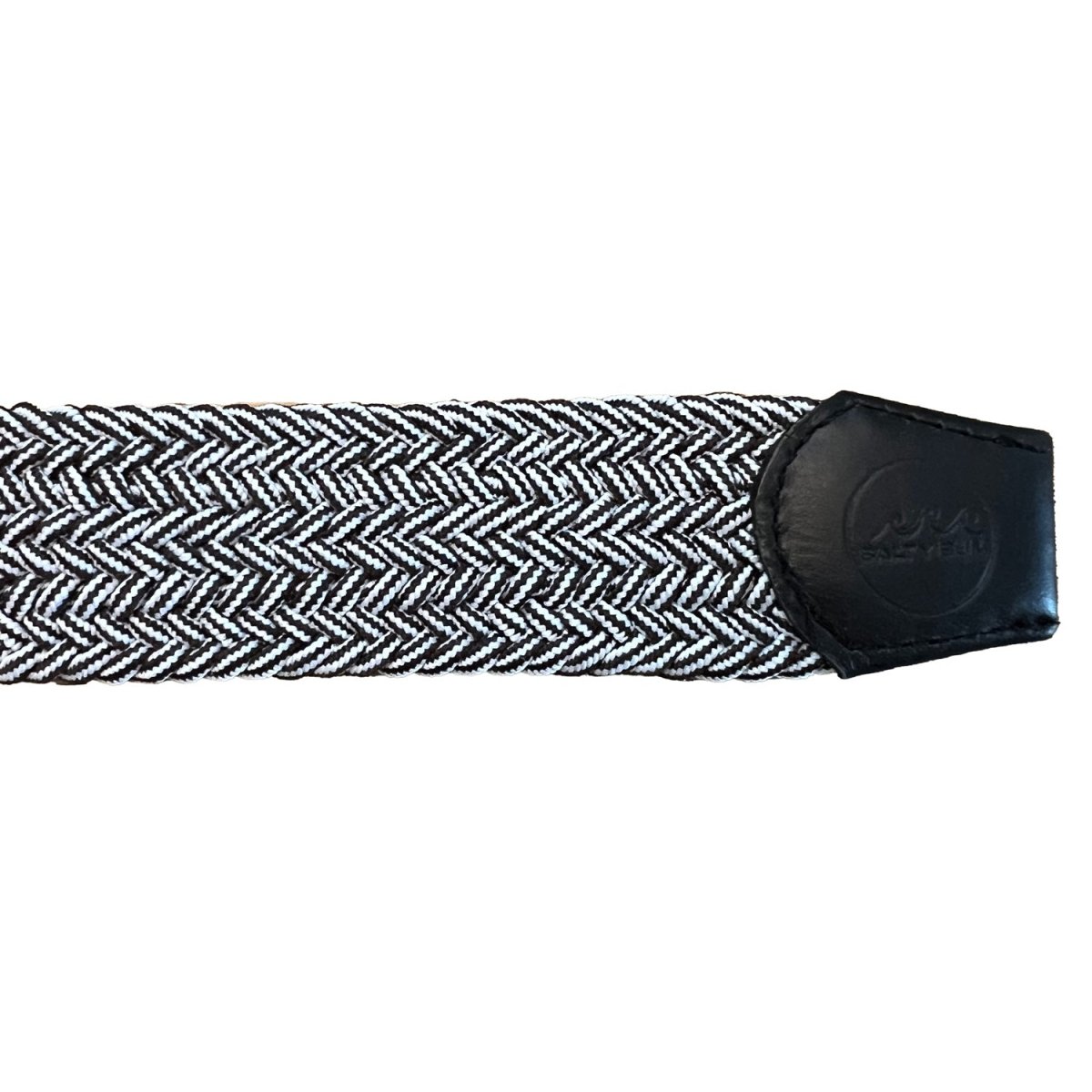 Salty Bum Stretchy Belt - White/Black S / 28 - 30 - Salty Bum