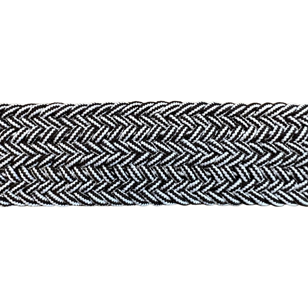 Salty Bum Stretchy Belt - White/Black S / 28 - 30 - Salty Bum