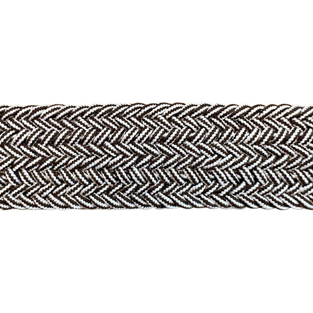 Salty Bum Stretchy Belt - White/Brown S / 28 - 30 - Salty Bum