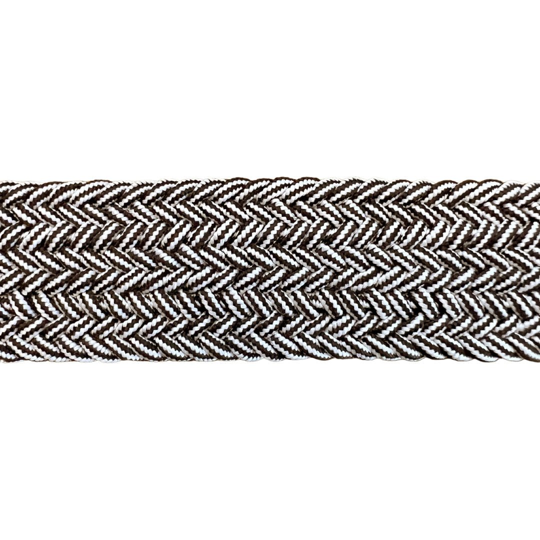 Salty Bum Stretchy Belt - White/Brown S / 28 - 30 - Salty Bum