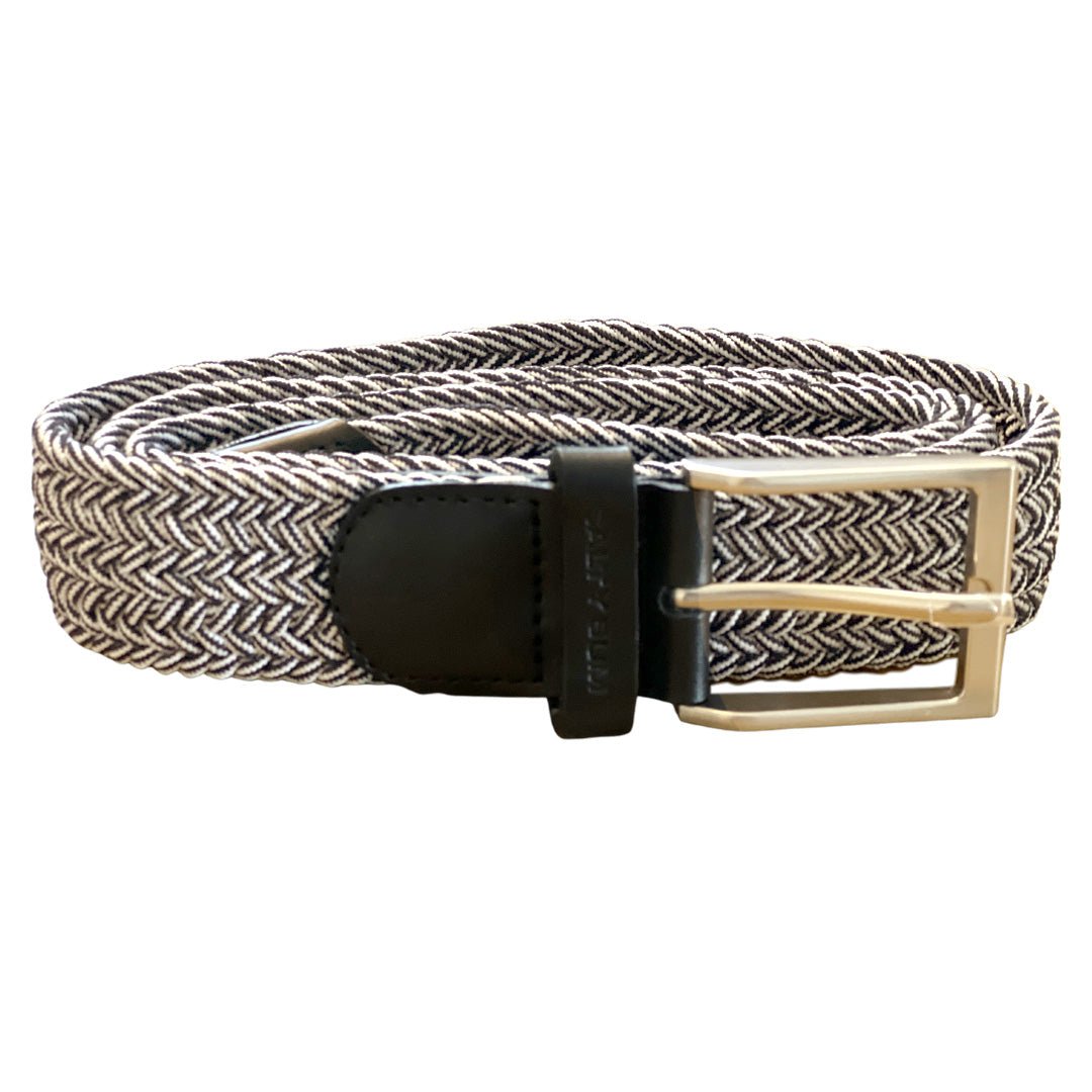 Salty Bum Stretchy Belt - White/Brown S / 28 - 30 - Salty Bum