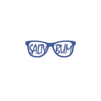 Salty Bum Sunny Days Decal (2"X 8") Blue - Salty Bum