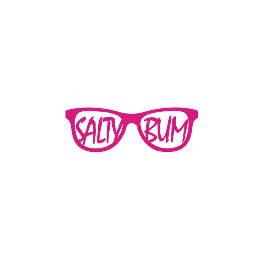 Salty Bum Sunny Days Decal (2"X 8") Blue - Salty Bum
