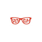 Salty Bum Sunny Days Decal (2"X 8") Blue - Salty Bum