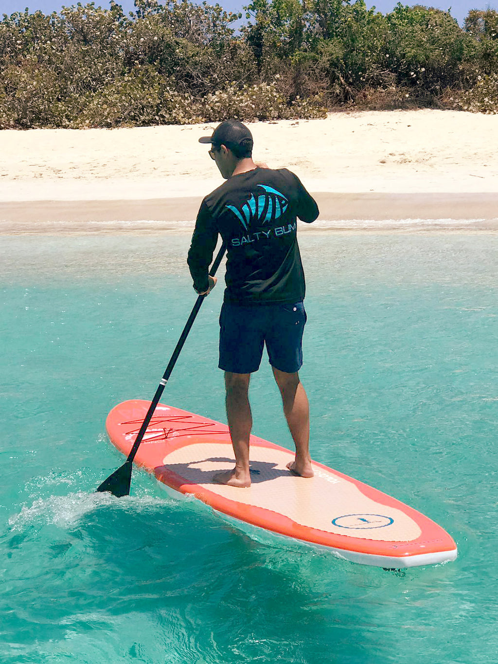 Fishin' Performance Tee is made with the highest quality materials. It's perfect for the salty, as well as the not-so-salty, waters.  UV 50 Sun Protection; Quick Dry, Moisture Wicking; Anti-Microbial