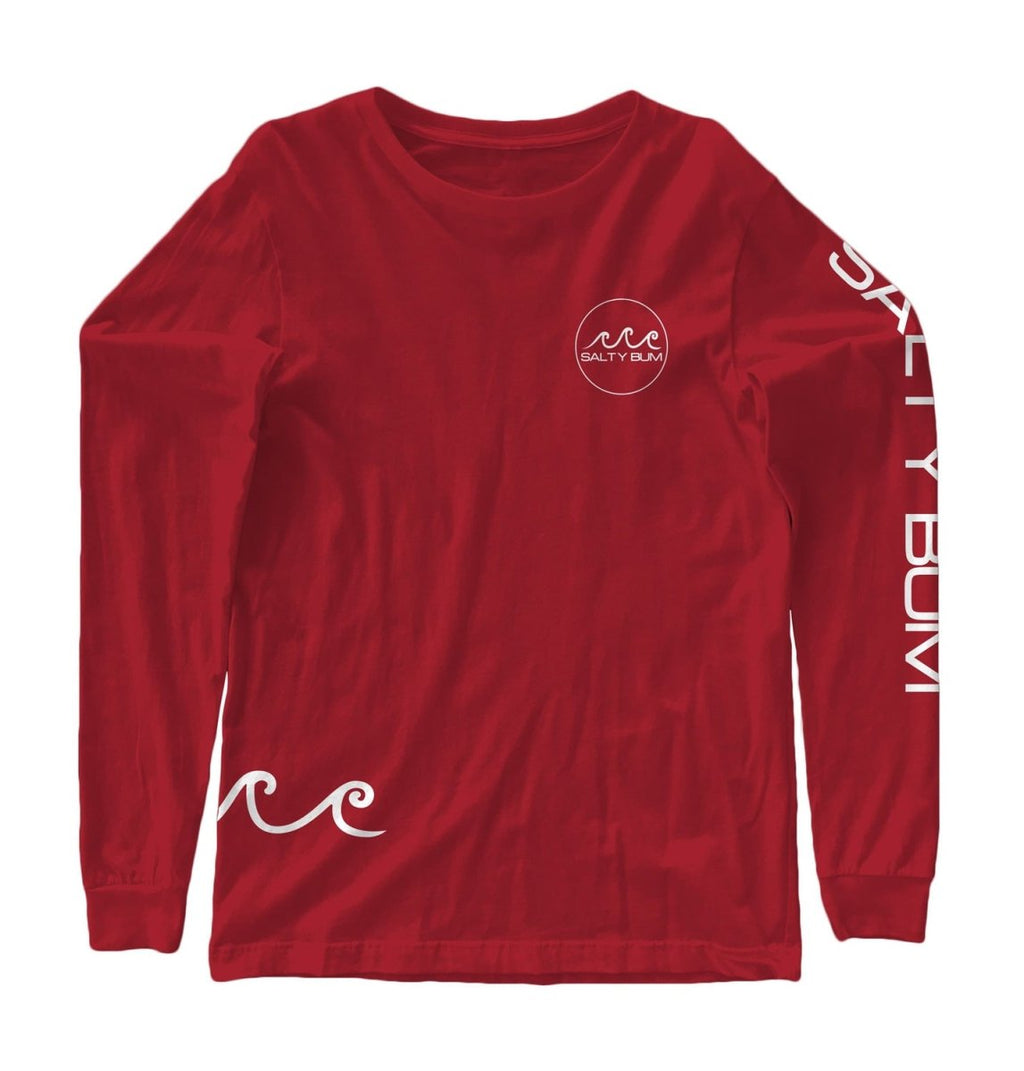 The Ola Long Sleeve Tee - Red Small Red - Salty Bum