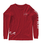 The Ola Long Sleeve Tee - Red Small Red - Salty Bum