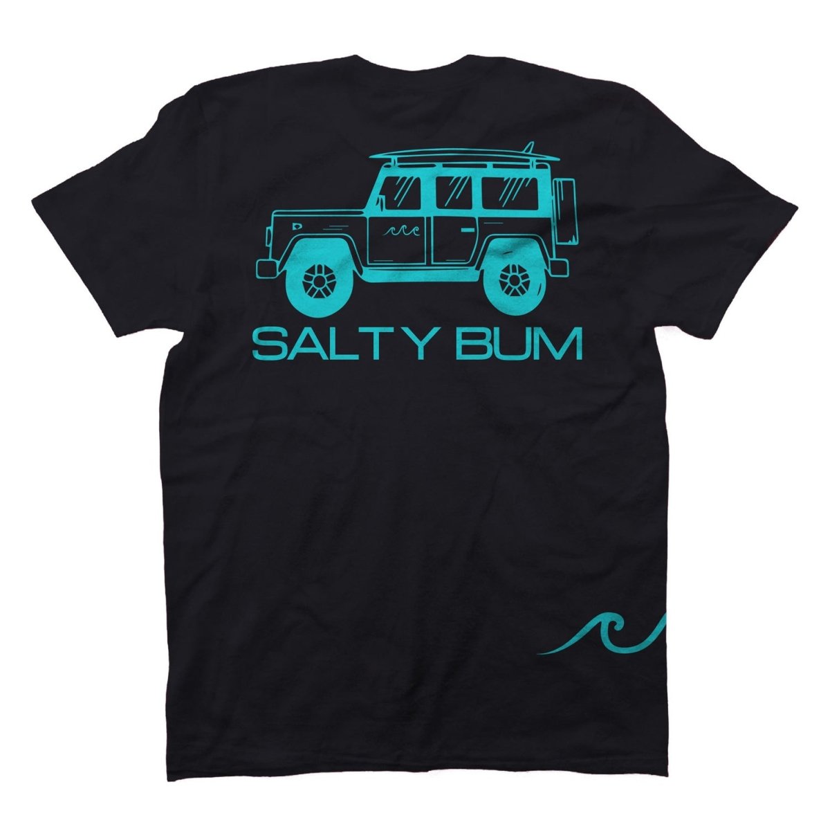 The Salty Bum Wanderer Tee - Black Small - Salty Bum
