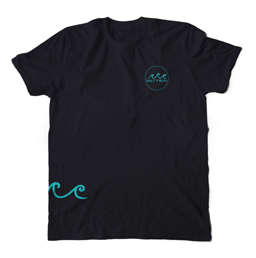 The Salty Bum Wanderer Tee - Black Small - Salty Bum