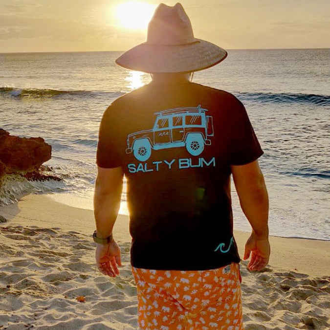 The Salty Bum Wanderer Tee - Teal Small - Salty Bum