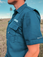 Traveler UV Performance Button - Up Shirt - Navy Small Navy - Salty Bum