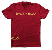 The Salty Tee (Cardinal/Yellow Print)