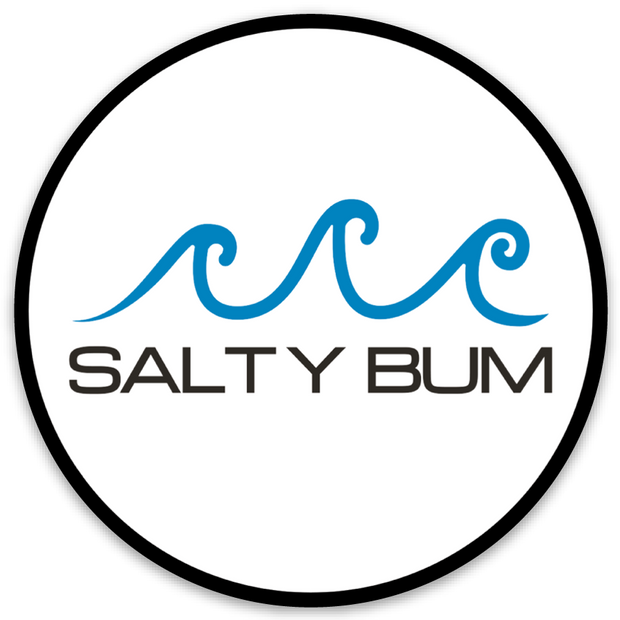 Salty Bum Round Sticker 4" X 4"
