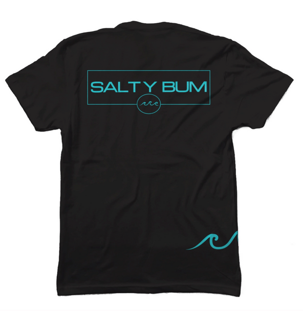 The Salty Bum Chill Tee is a short sleeve tee featuring the Salty Bum Logo on the front, a special design on the back, and of course our three signature waves on the bottom right side. This tee is made of 100% cotton to provide an extreme softness and a custom fit. 