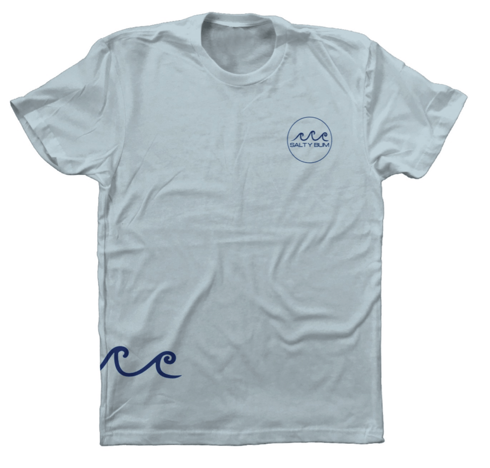 Chill Tee - Sky Blue Small - Salty Bum