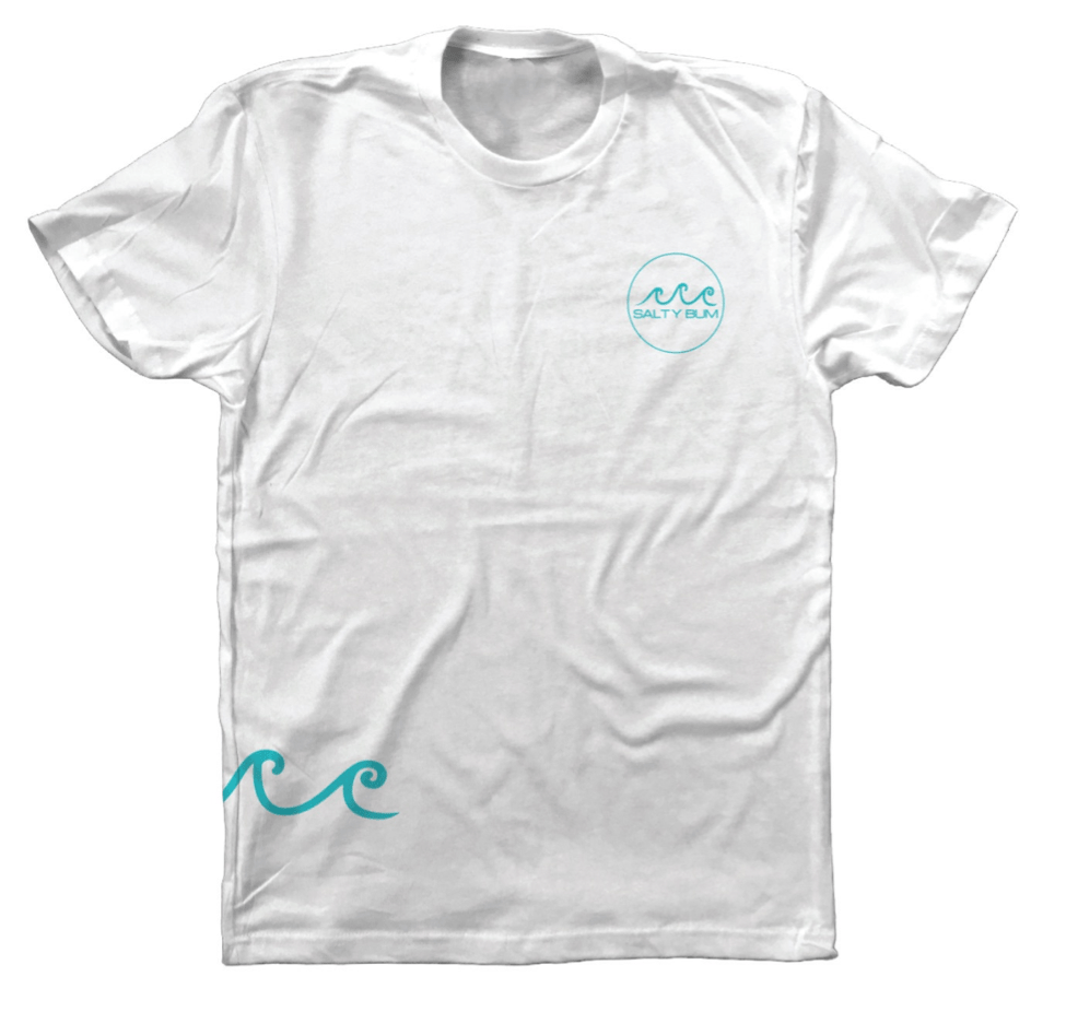Chill Tee - White Small - Salty Bum