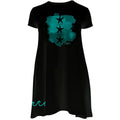Ladies UV Performance Black Short Sleeve Dress - Starfish XS - Salty Bum