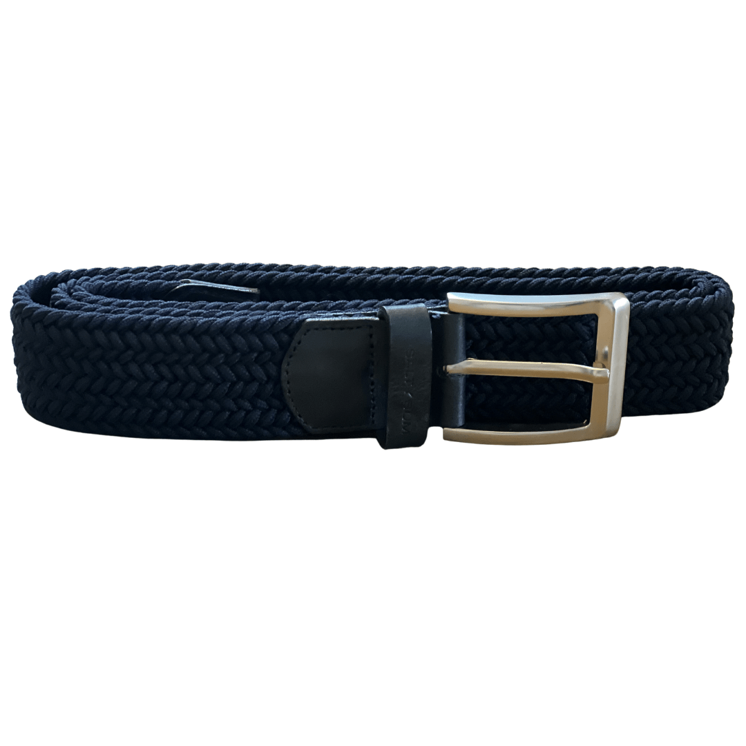 Salty Bum Stretchy Belt - Wide S / 28 - 30 Black/Blue - Salty Bum
