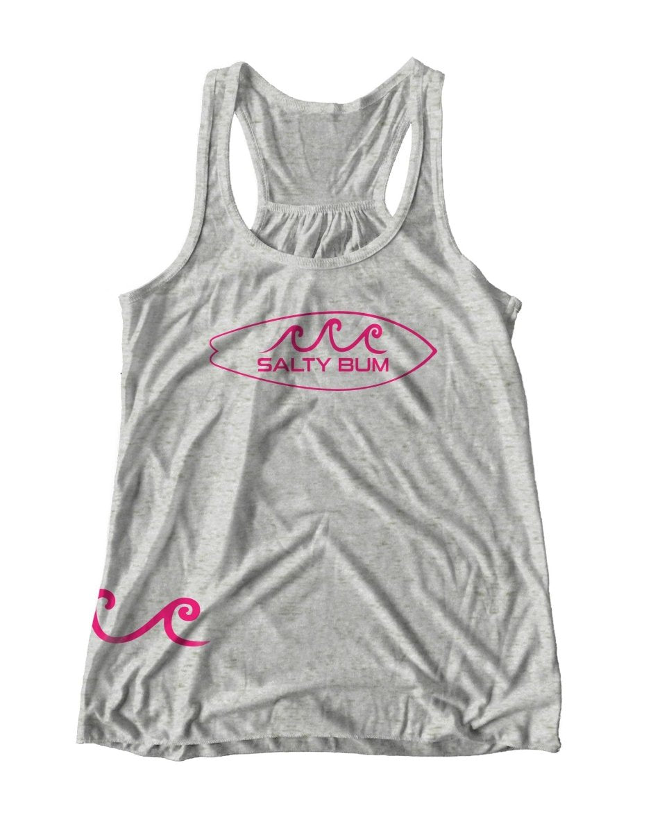 Surf’s Up - Gray X - Small Gray/Pink Ink - Salty Bum